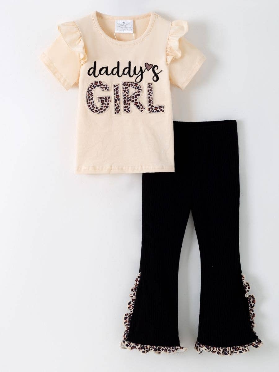 Daddy's Girl Leopard Flare Set