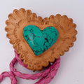 💖 Turquoise Heart Concho Necklace