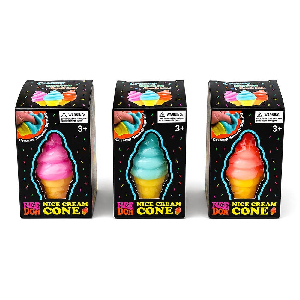 12PCS - Ice Cream Cone Squishy Stress Relief Ball Toy