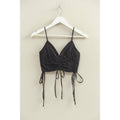 Drawstring Detail Crop Cami Top