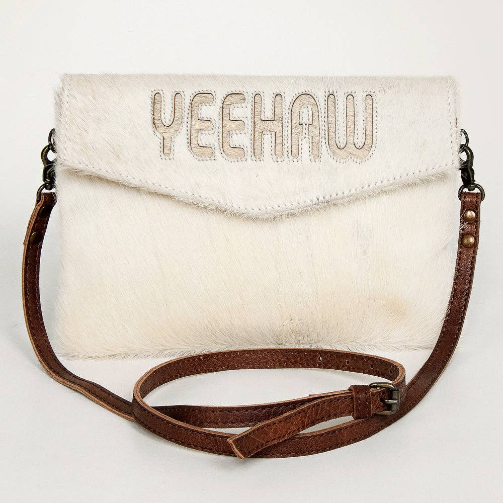 Giddy Up Cowhide Crossbody