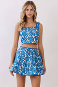 Bluebonnet Bloom Crop Top