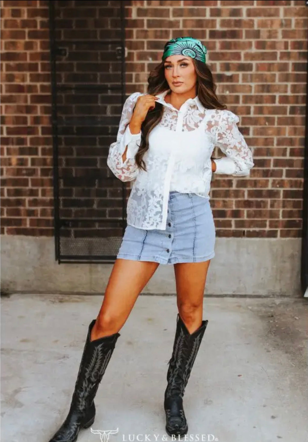 Western Lace Dream Top