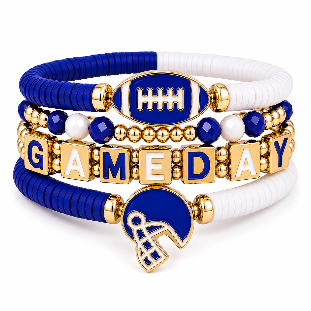 Game Day Spirit Beaded Bracelet Set