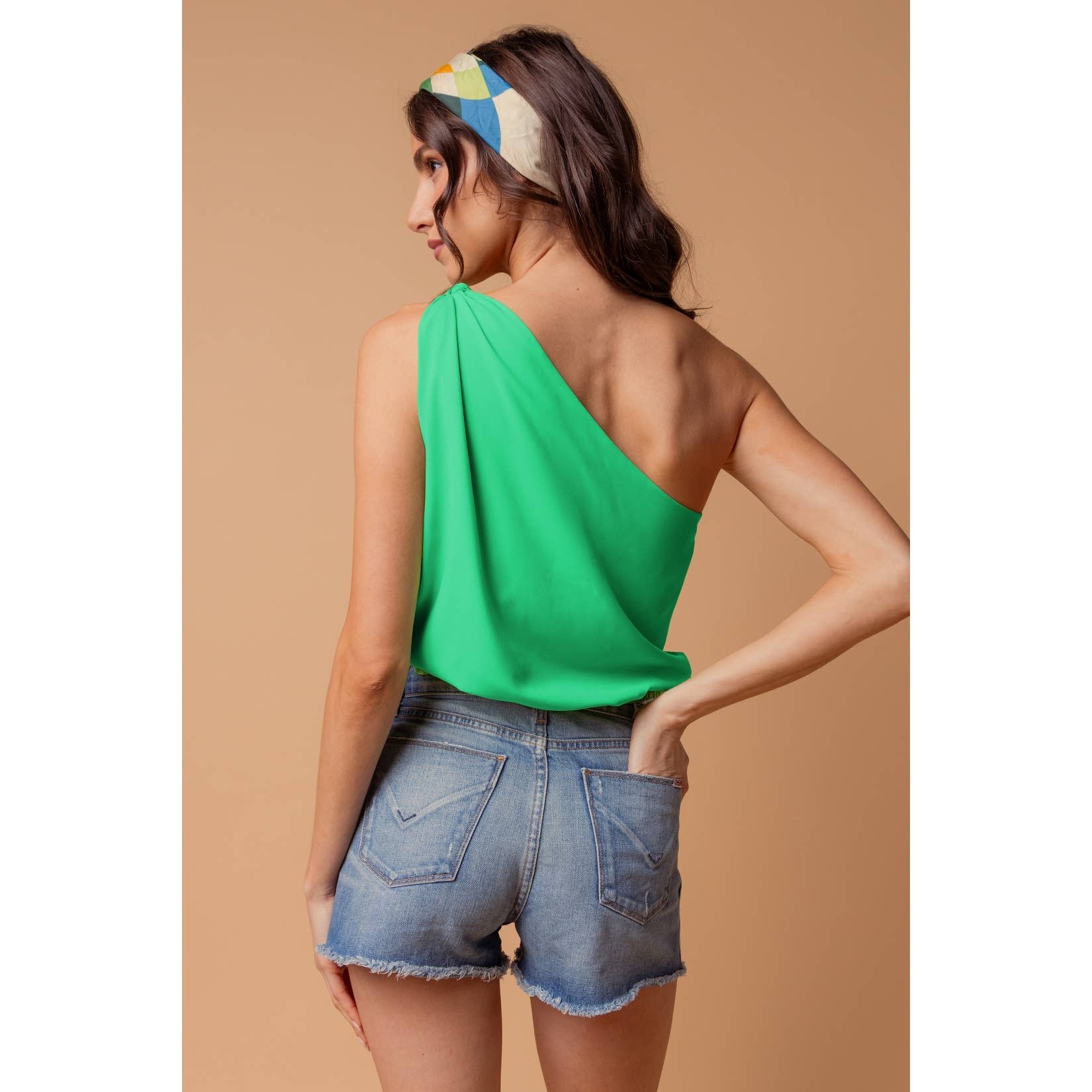 Malibu Nights One-Shoulder Blouse