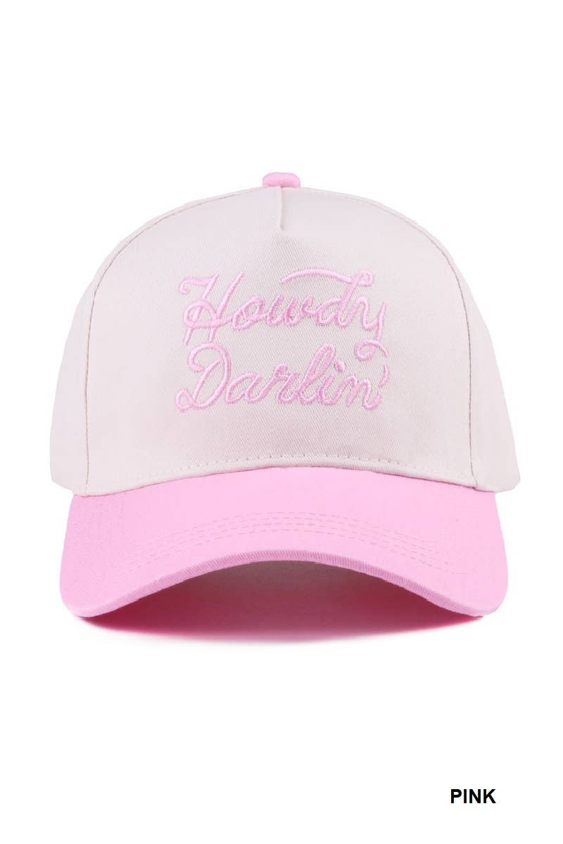Howdy Darlin Two-tone Canvas Cotton Cap