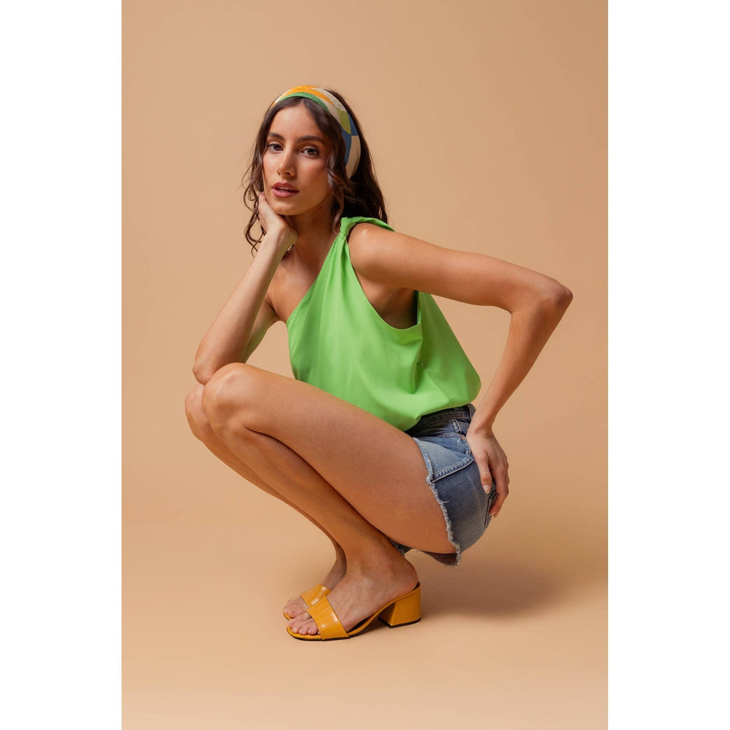 Malibu Nights One-Shoulder Blouse