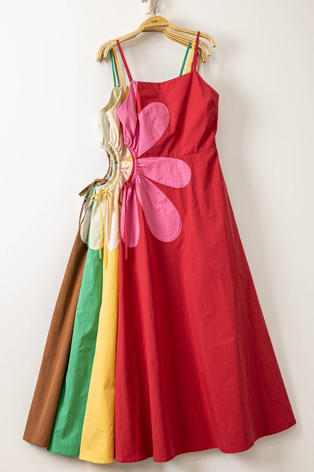 Desert Bloom Floral Cutout Midi Dress