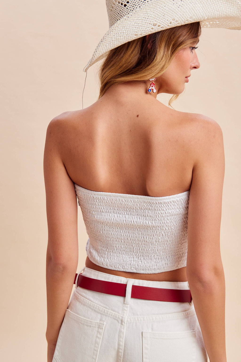4th Of July Patchwork Scarf Tube Top