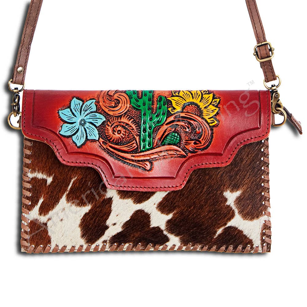 Desert Bloom Cowhide Crossbody