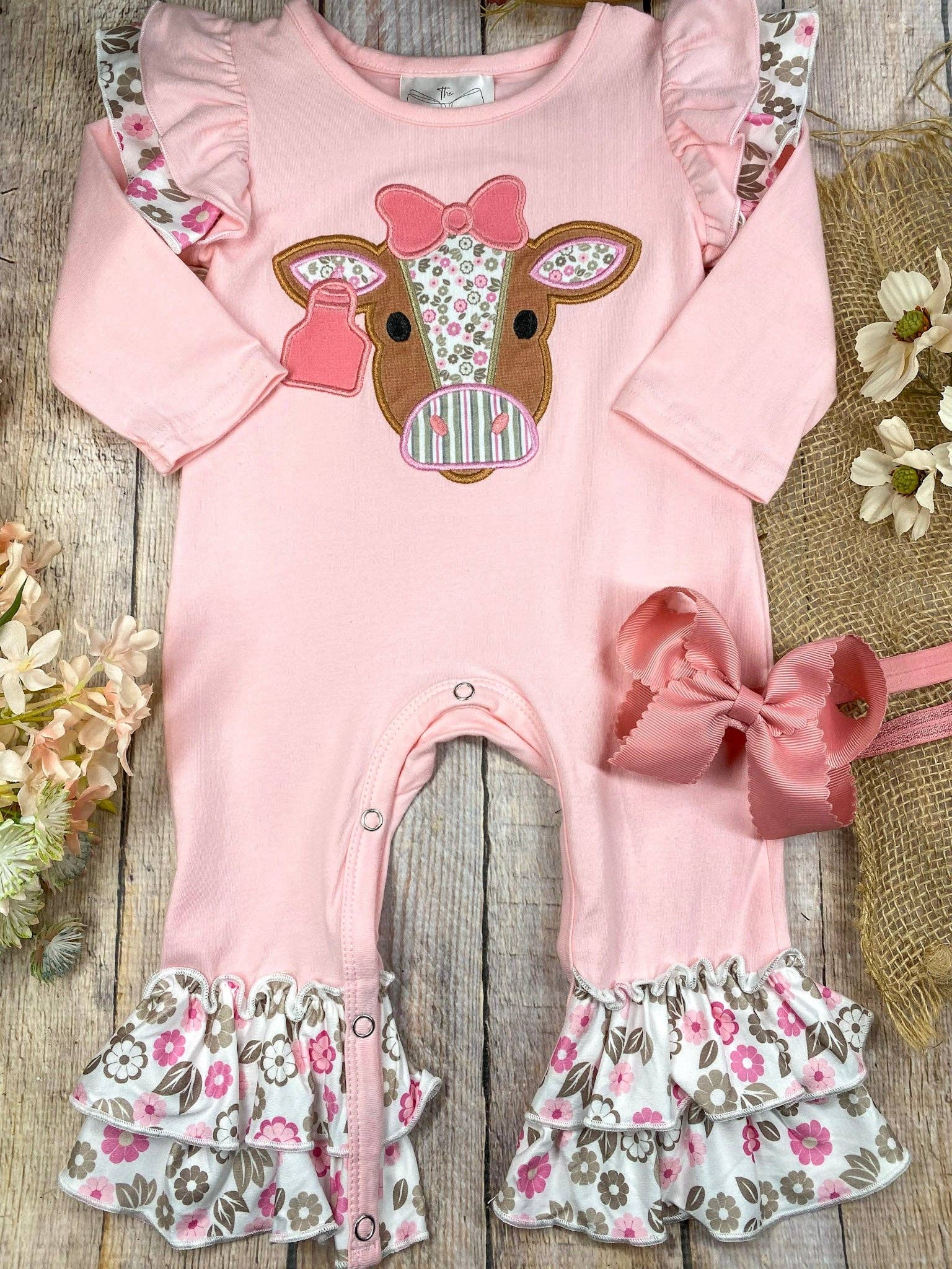 Sweet Cowgirl Ruffle Romper 🐮