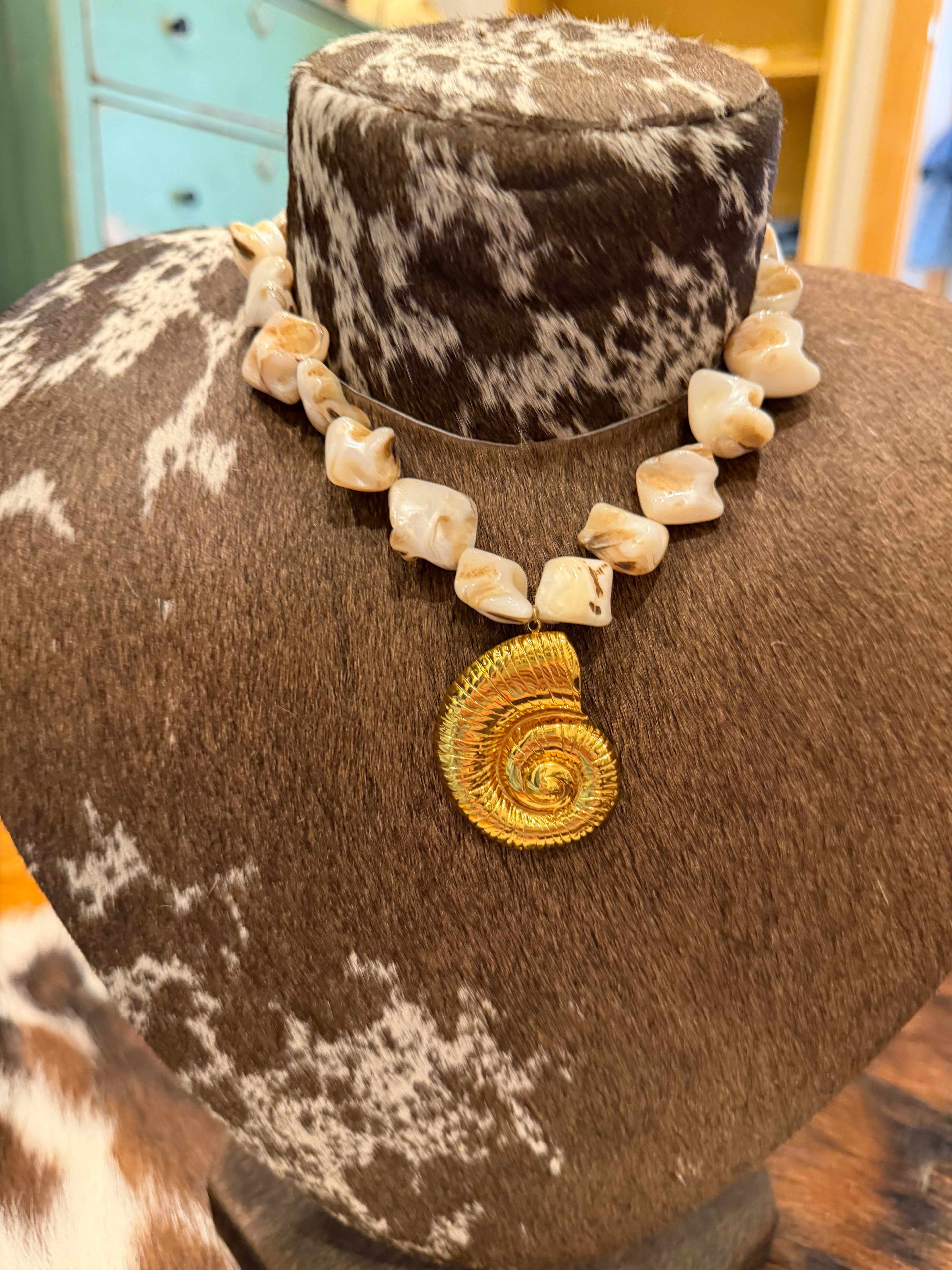 Golden Coast Shell Necklace