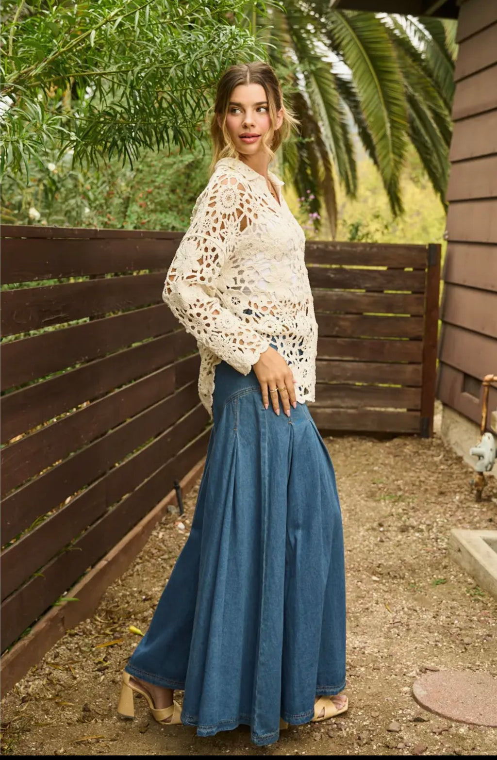 Denim Dream Palazzo Pants