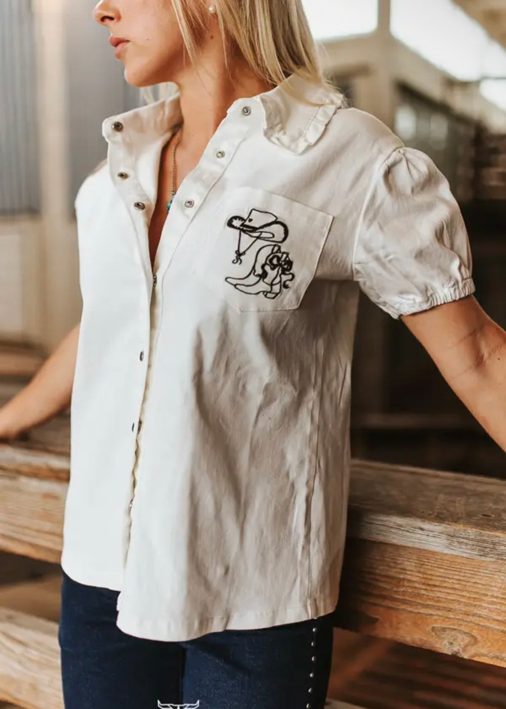 Western Charm Button-Up