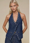 Denim Darling Halter Vest