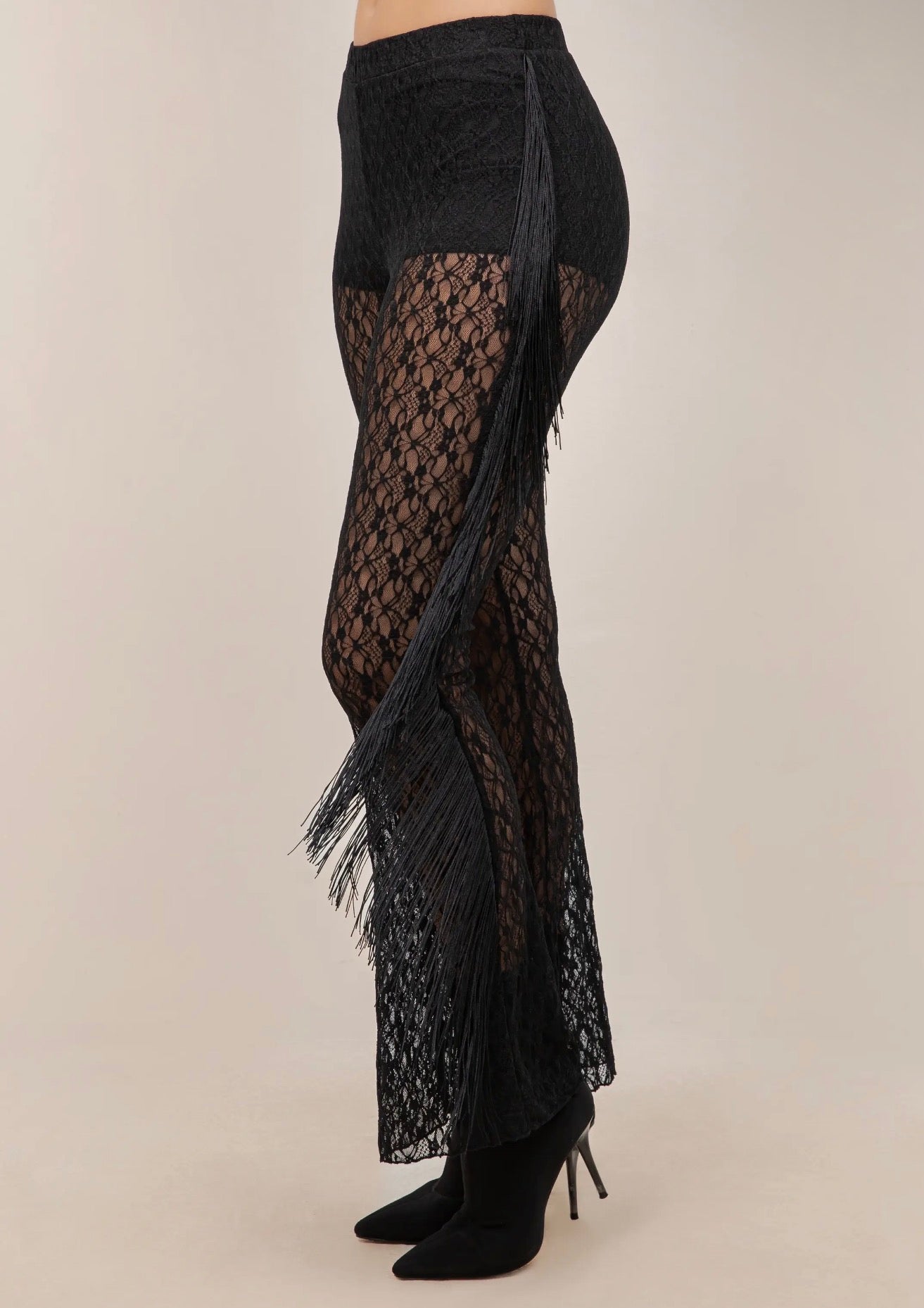Wild West Fringe Lace Pants