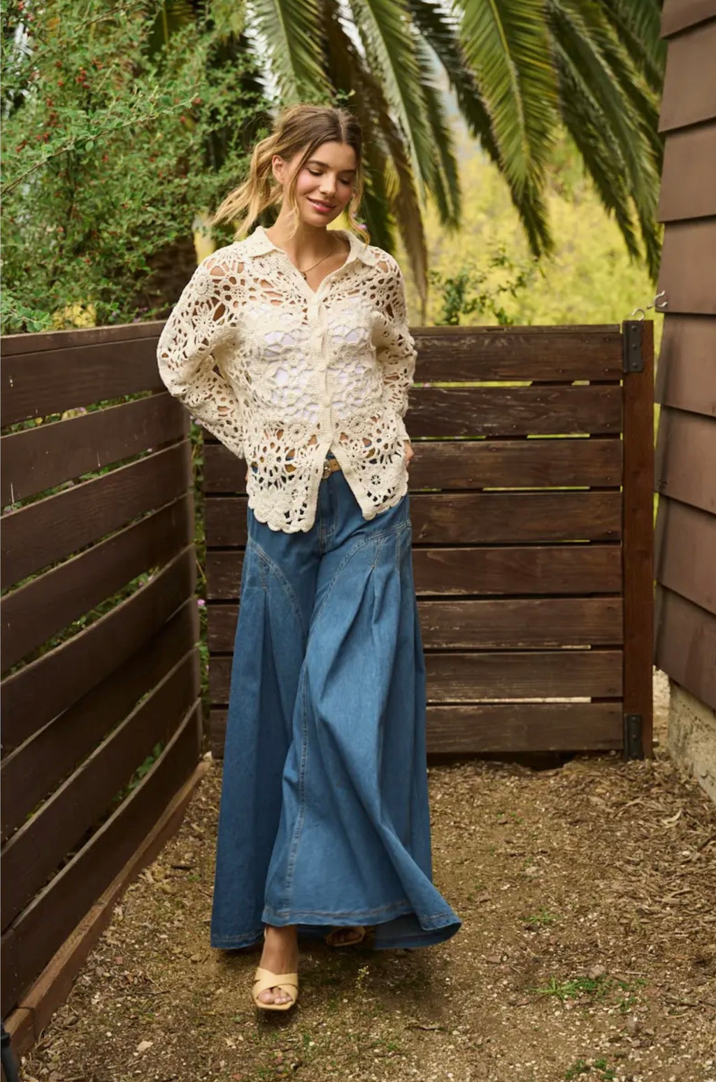 Denim Dream Palazzo Pants