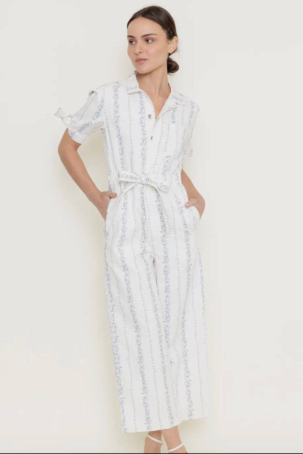 Bluebell Breeze Belted Jumpsuit