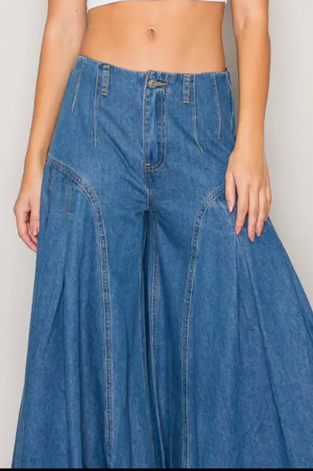 Denim Dream Palazzo Pants