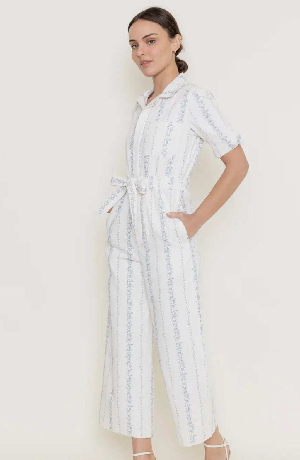 Bluebell Breeze Belted Jumpsuit
