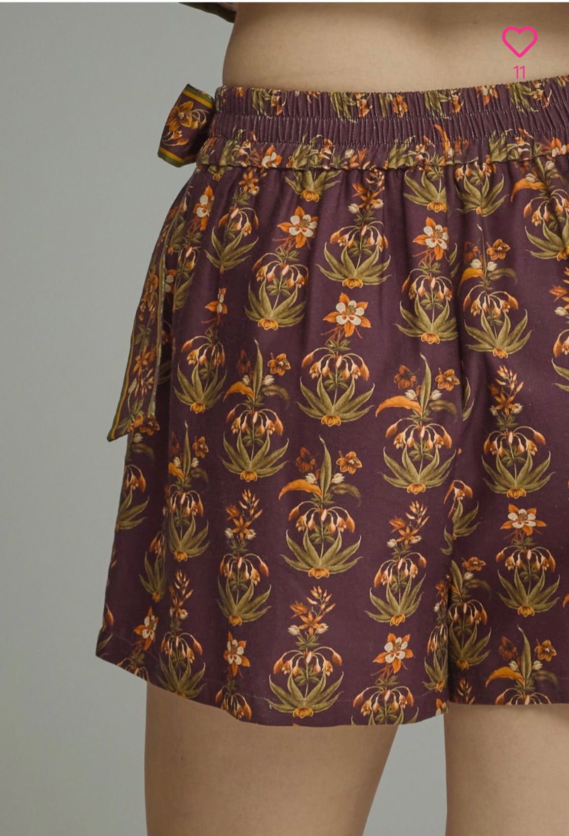 Wildflower Western Tie-Waist Shorts