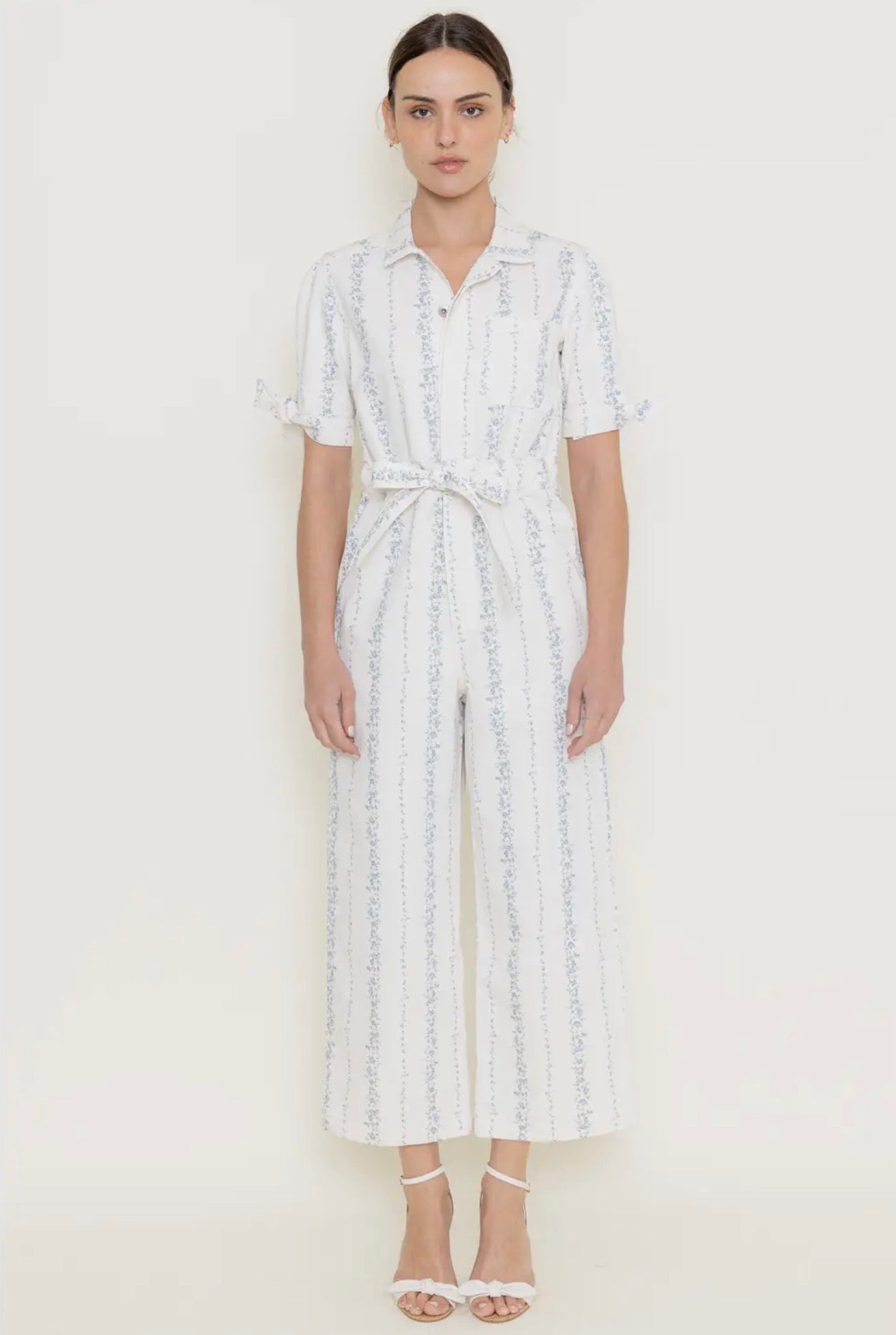 Bluebell Breeze Belted Jumpsuit