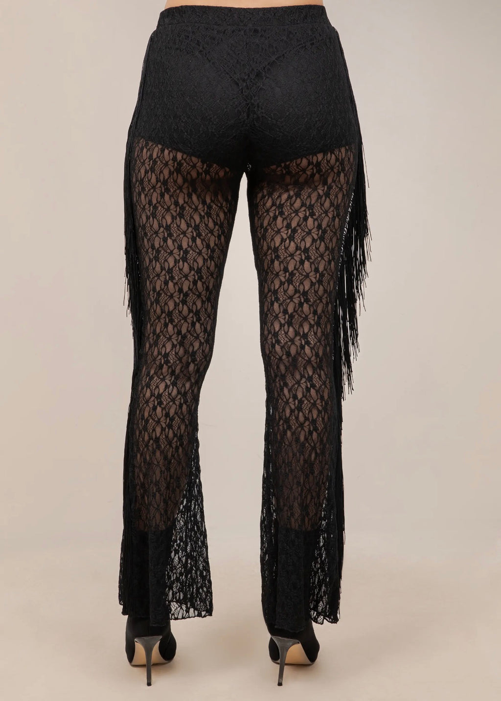 Wild West Fringe Lace Pants