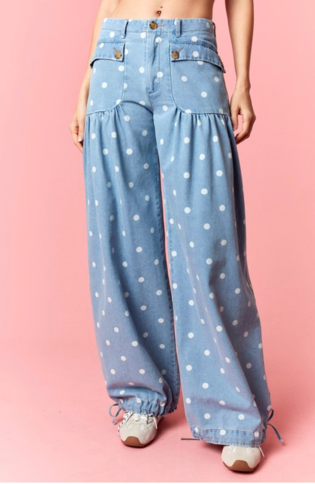 Sweet Spot Polka Dot Cargo Pants