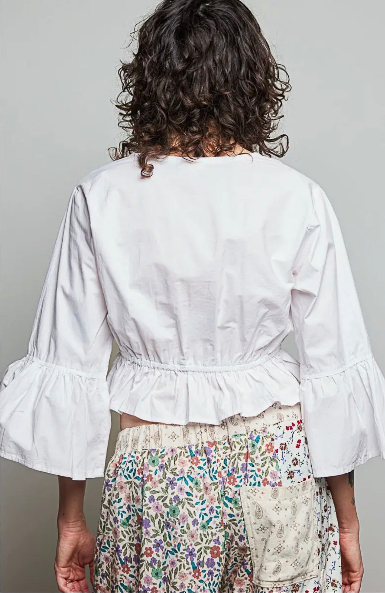 Wildflower Ranch Embroidered Peplum Top