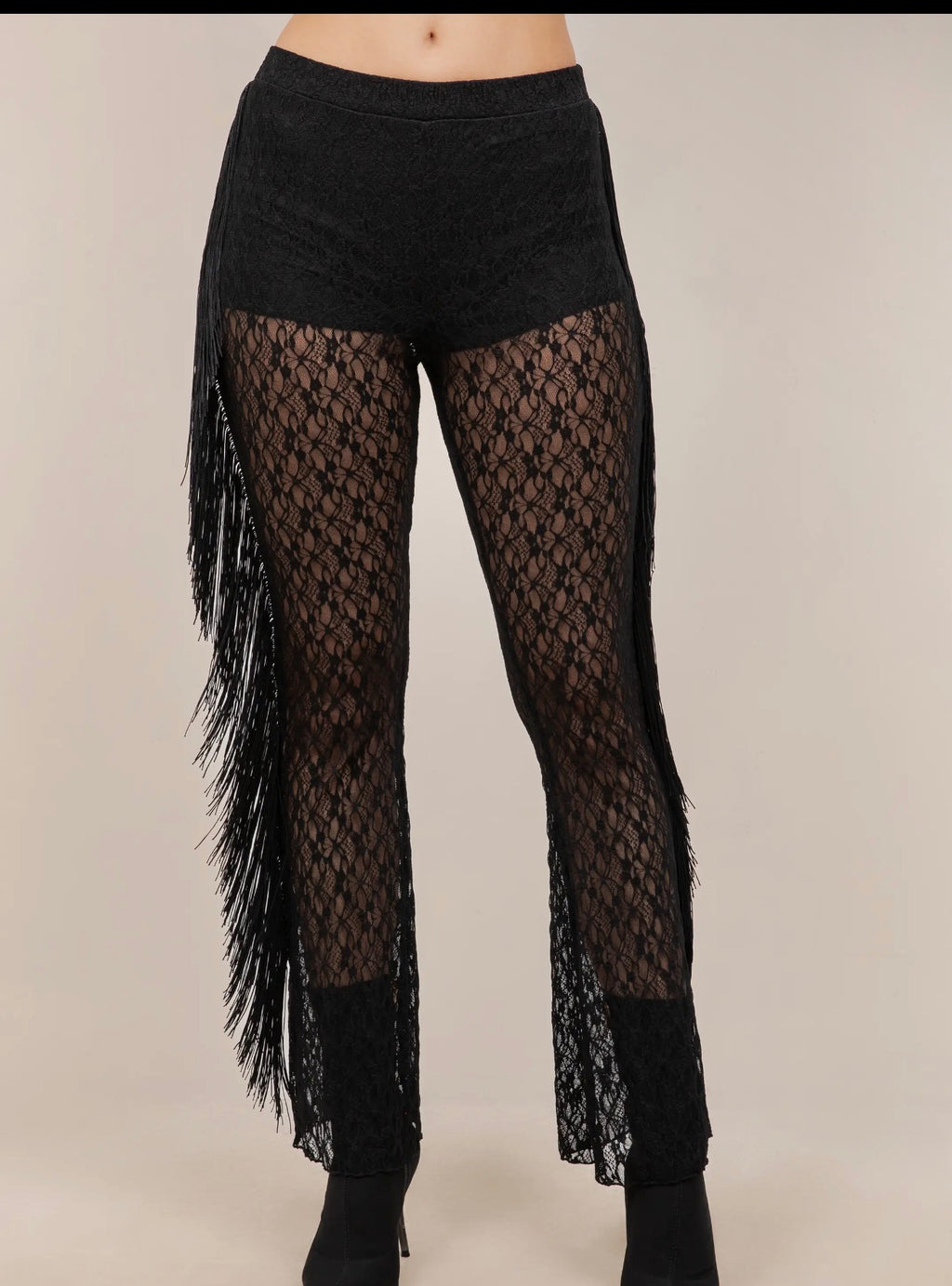 Wild West Fringe Lace Pants