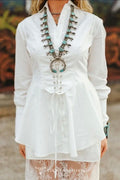 Turquoise Trails Button-Up