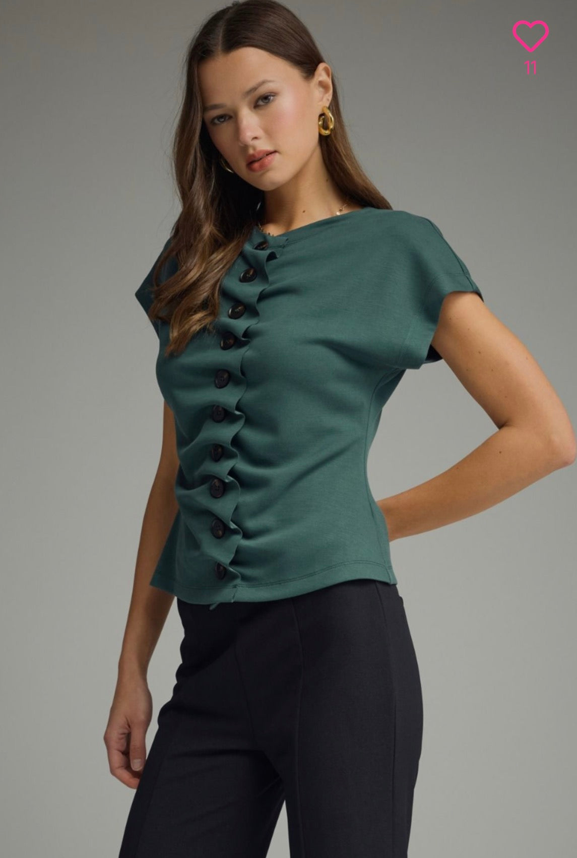 Desert Sage Button-Up Top