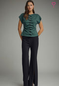 Desert Sage Button-Up Top
