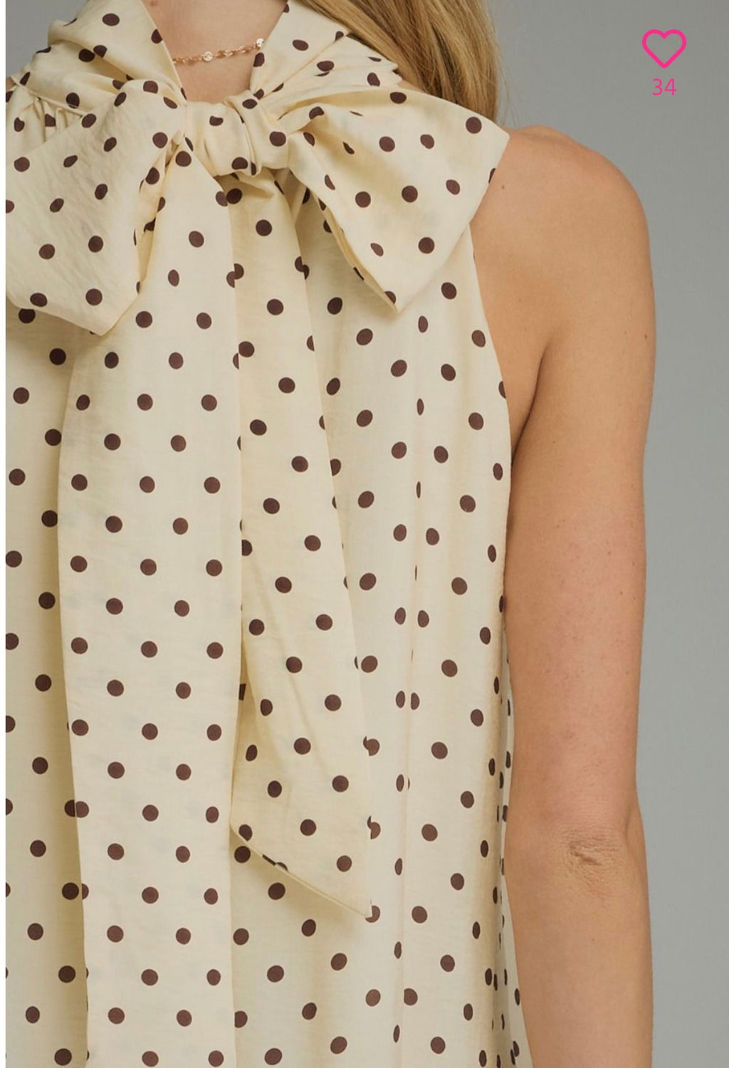 Mocha Dot Darling Dress