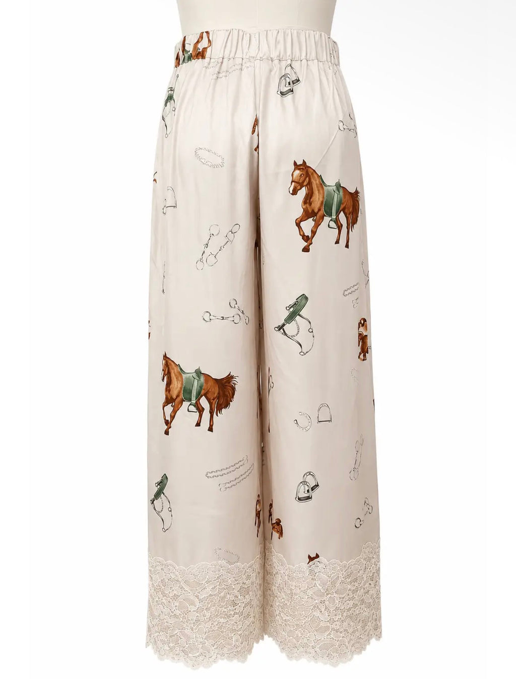 Saddle Up Lace Trim Palazzo Pants