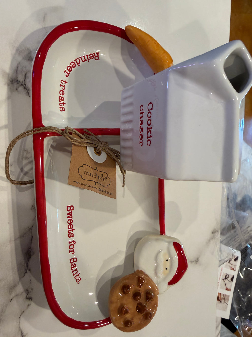 Santa’s Cookies & Milk Serving Set