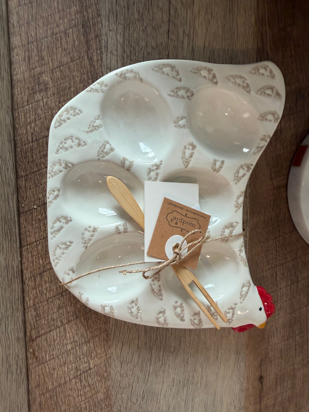 Hen House Deviled Egg Platter – White