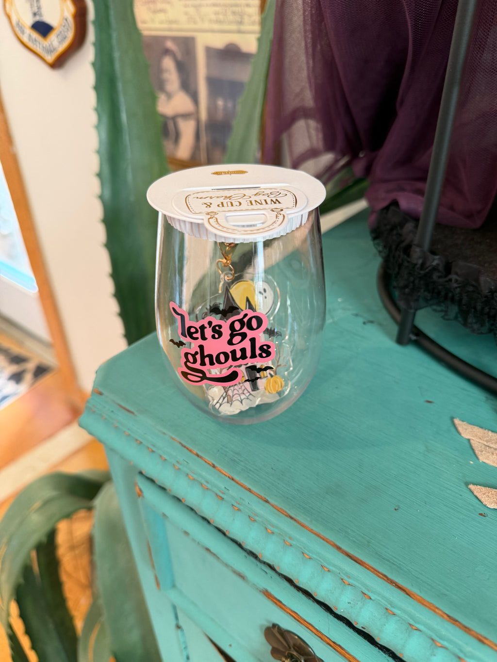 Let’s Go Ghouls” Halloween Tumbler with Charm