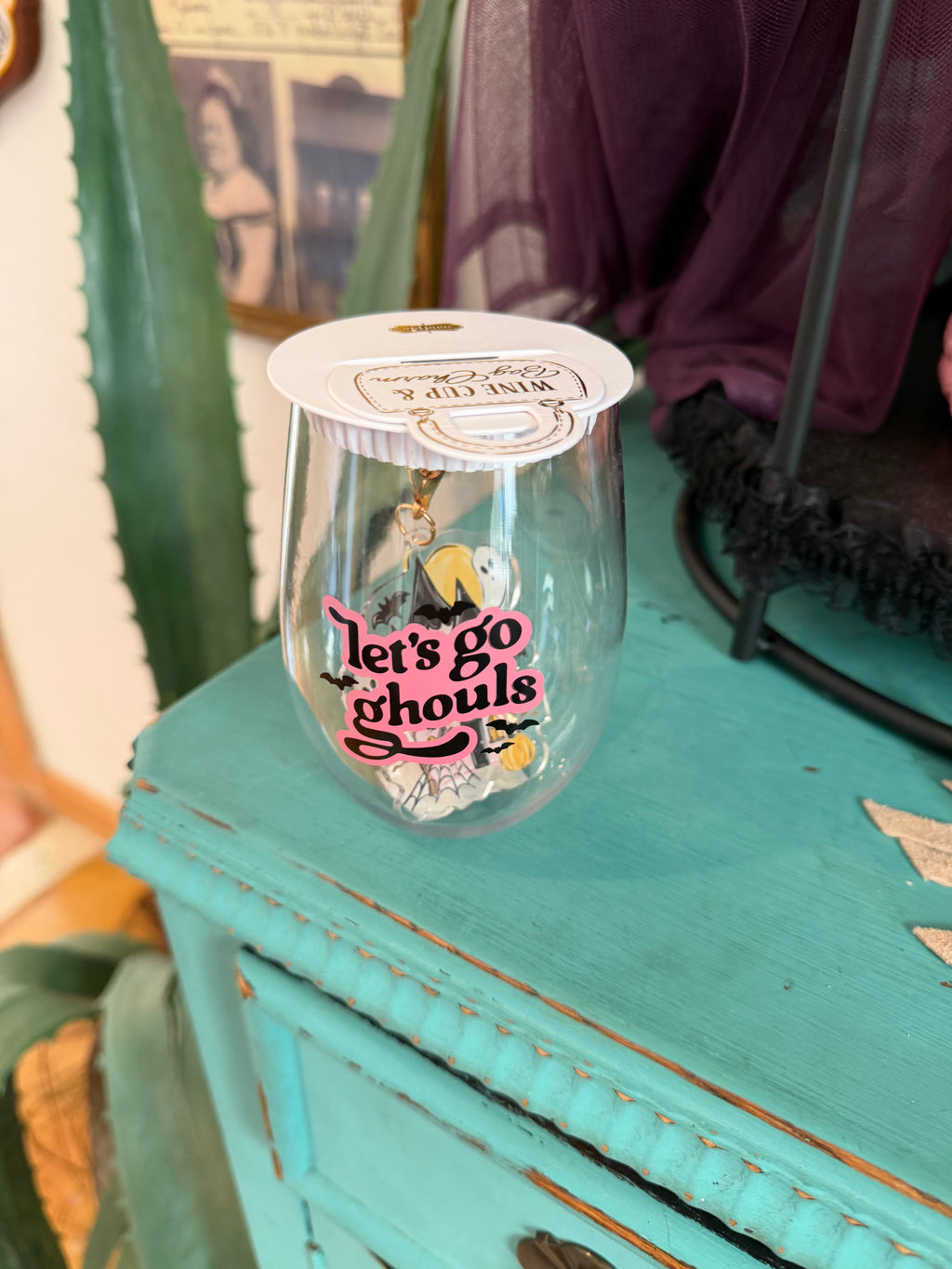Let’s Go Ghouls” Halloween Tumbler with Charm
