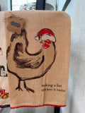 Chicken It Twice Kitchen Towel