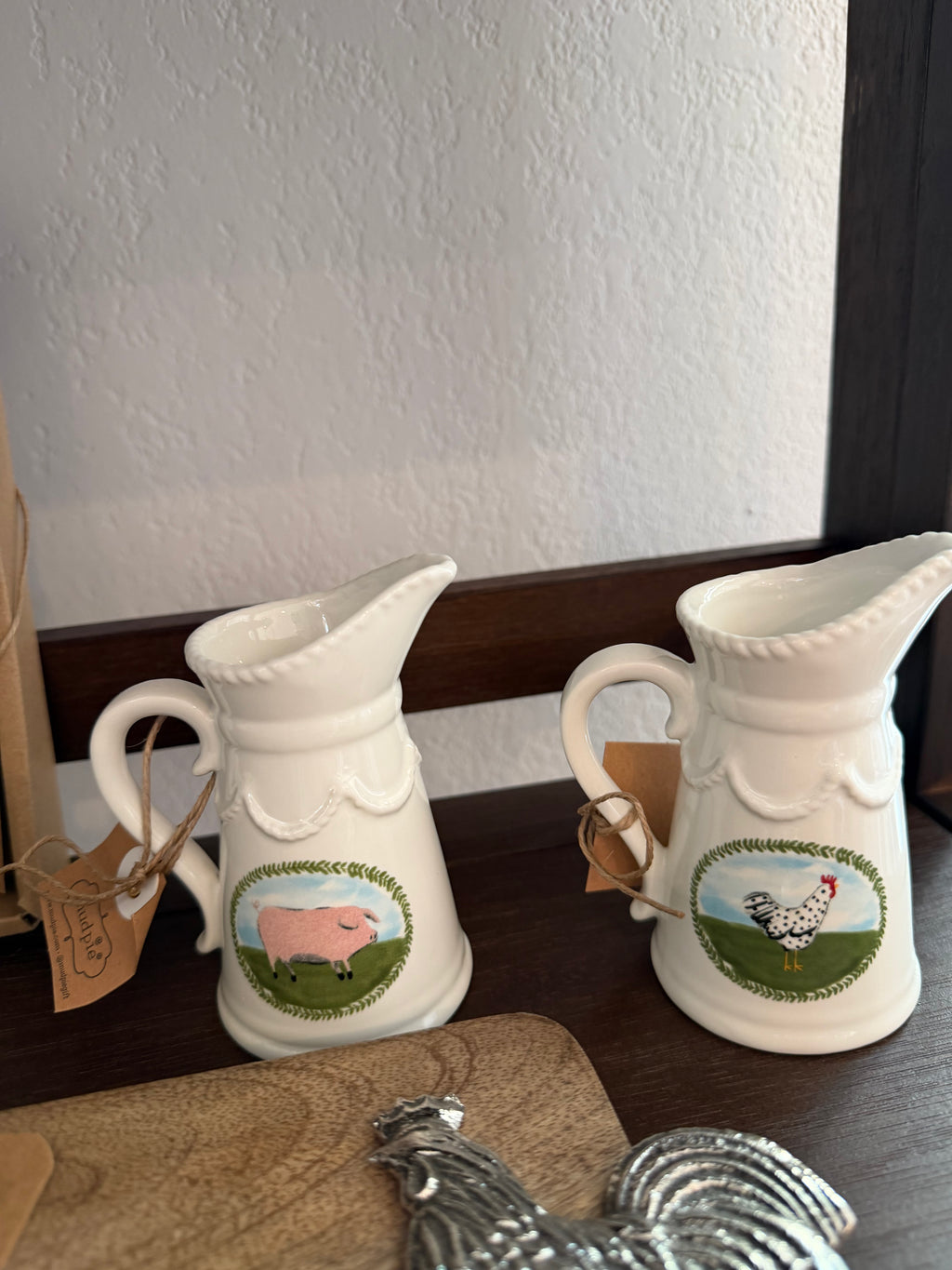 Farmhouse Pig Ceramic Creamer Pitcher