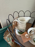 Farmhouse Cow Ceramic Creamer Pitcher