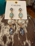 Coastal Luxe Gemstone Drop Earrings