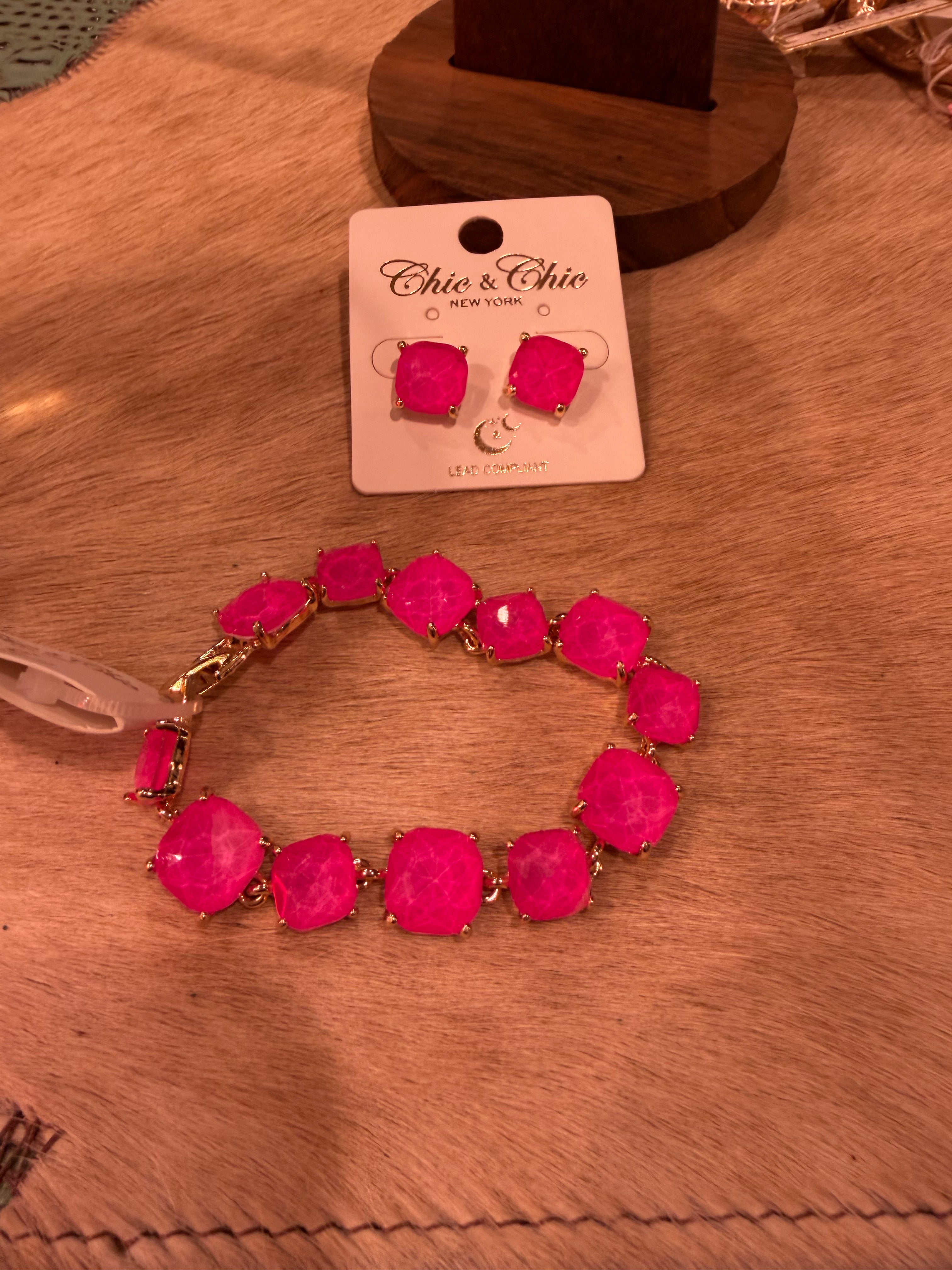 The Hot Pink Haven Bracelet