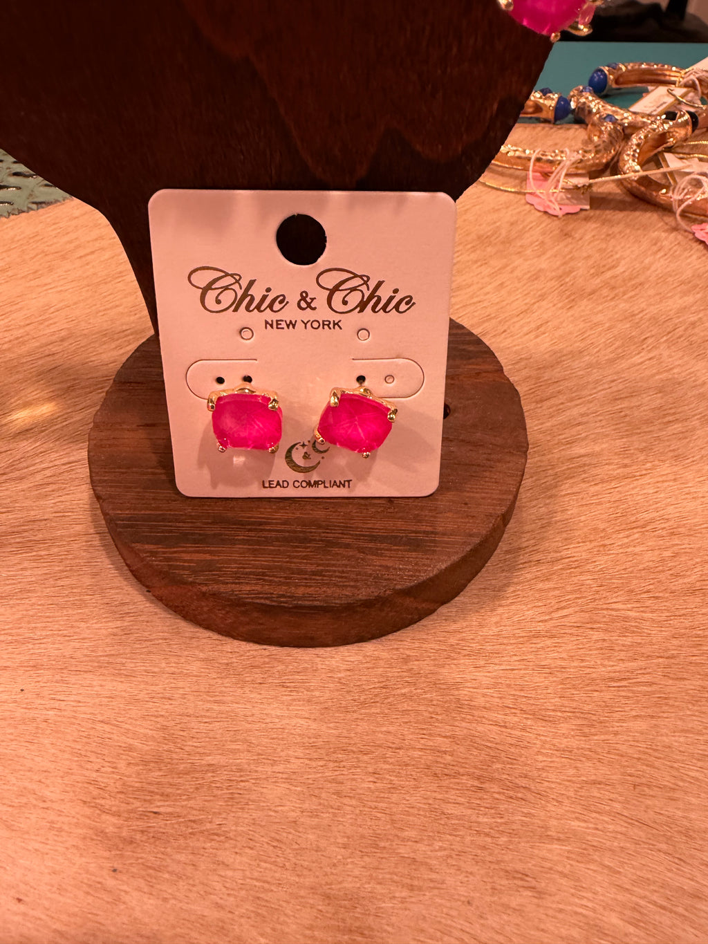 The Pink Prairie Studs