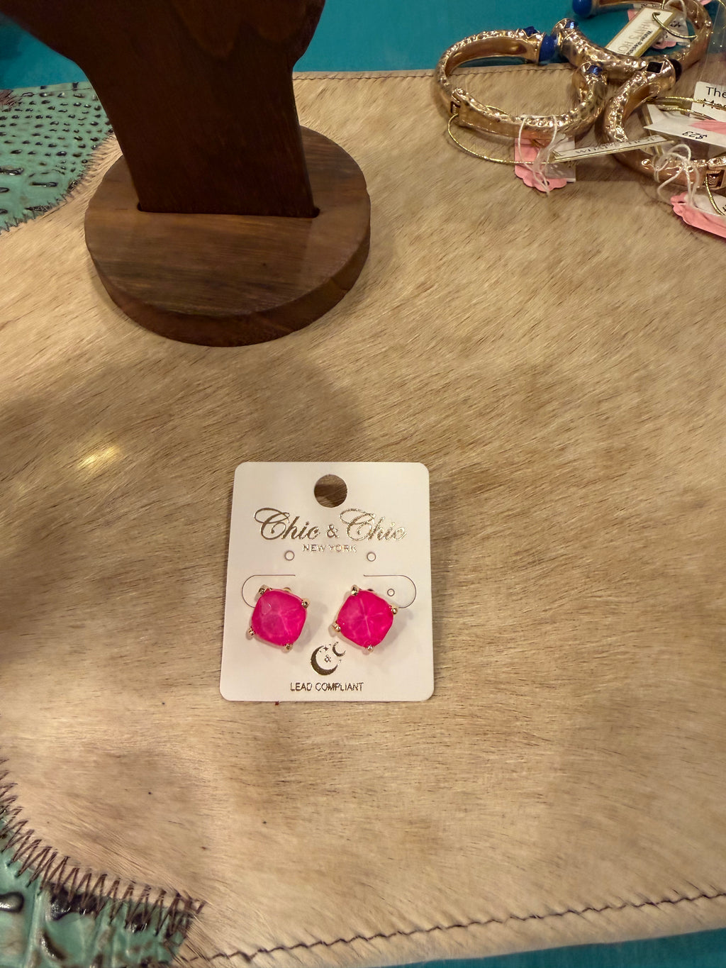 The Pink Prairie Studs
