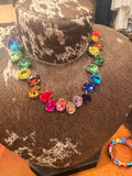 Rainbow Rodeo Statement Necklace