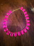 Fuchsia Fever Statement Necklace