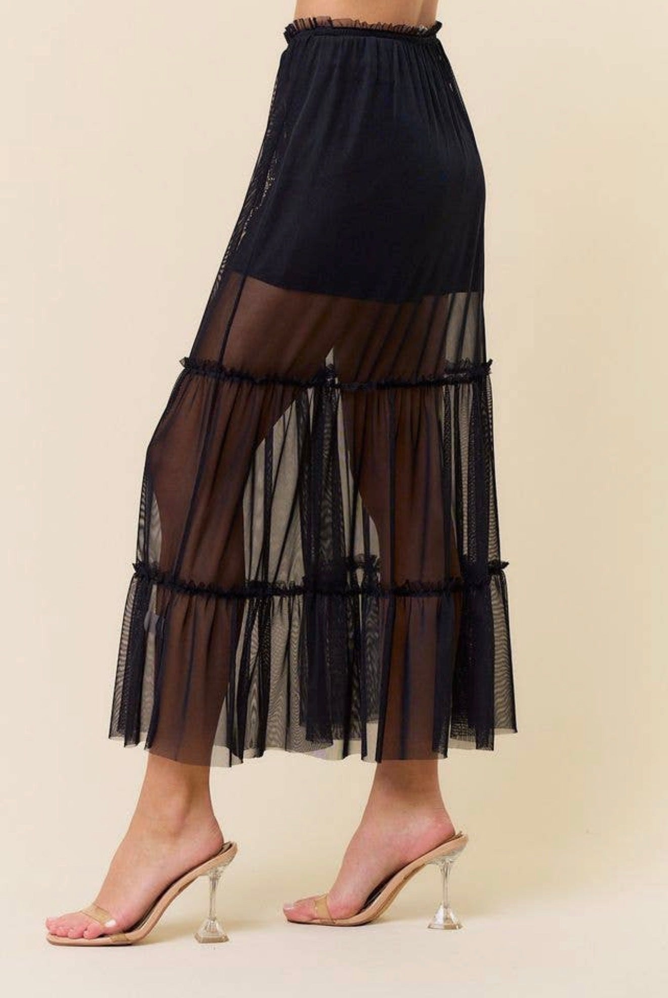 Midnight Breeze Maxi Skirt