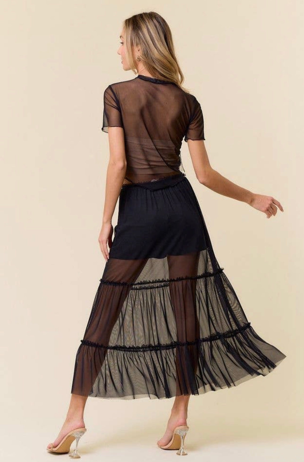 Midnight Breeze Maxi Skirt